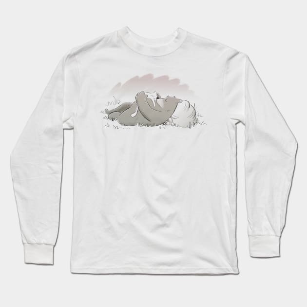 Nap time Long Sleeve T-Shirt by Jason's Doodles